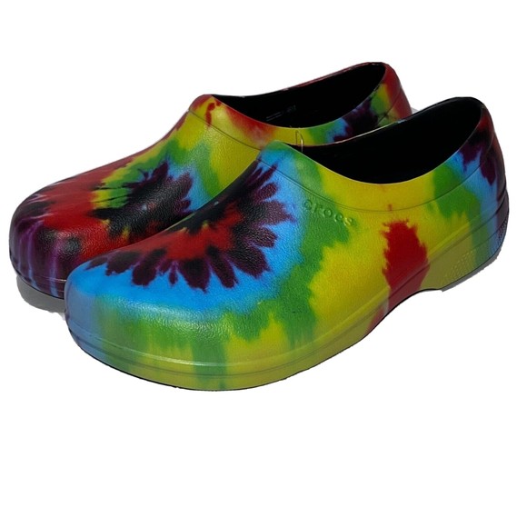 Men Crocs On the Clock Graphic Work Slip-On Colorful 205383-90H Size 11 main image 8
